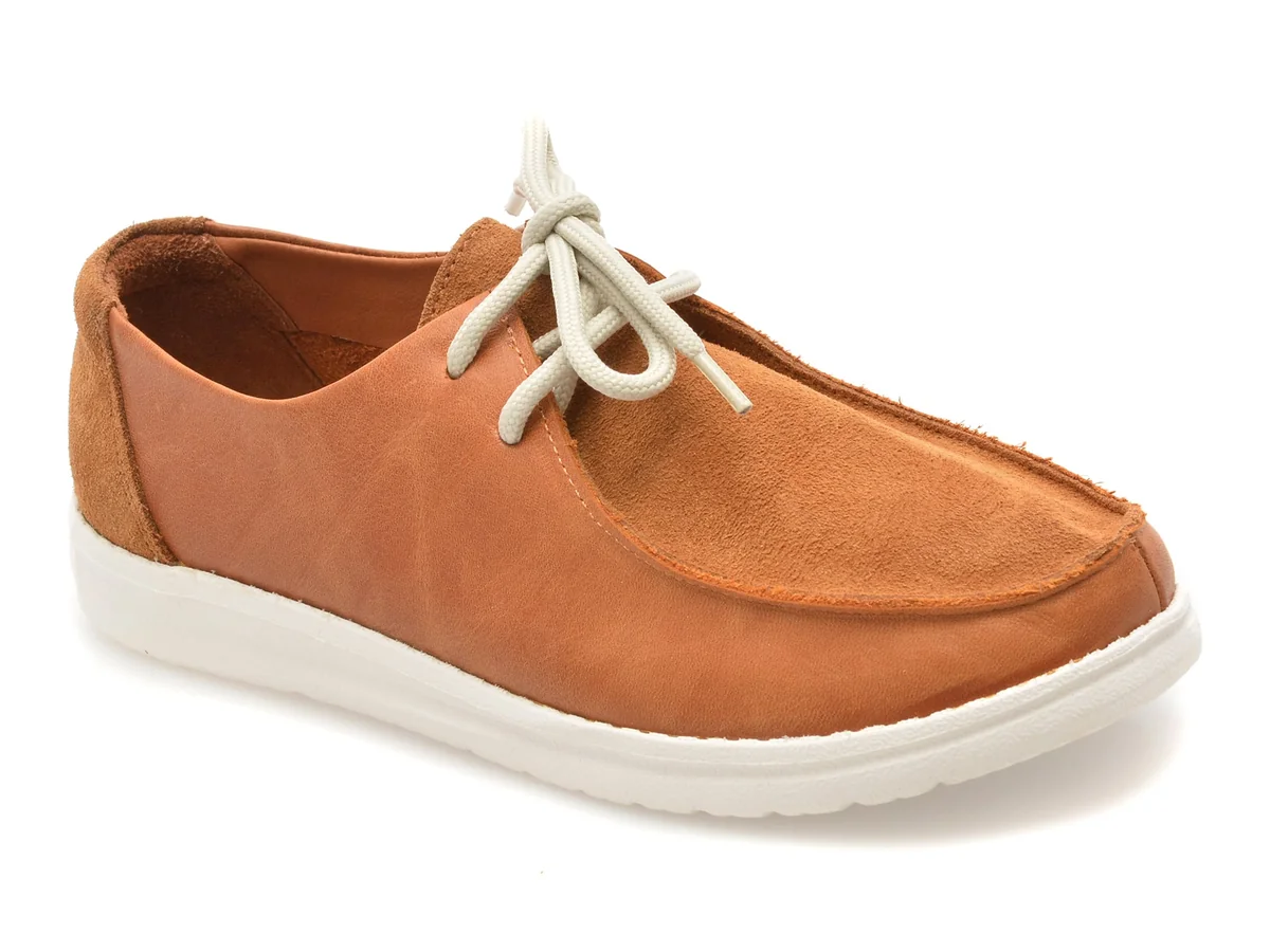 Mocasini Gold Deer Maro, 4534321, Din Piele Naturala