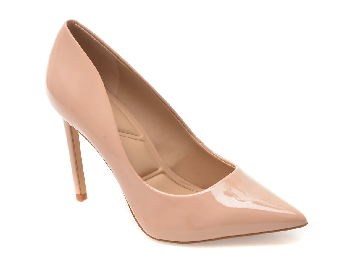 Pantofi Eleganți Aldo Nude, Stessy 2.0, Din Piele Ecologică Lăcuită