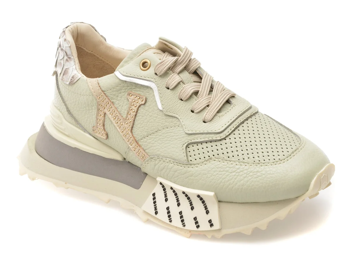 Pantofi Sport Erisma Verzi 1356796 Din Piele Naturala