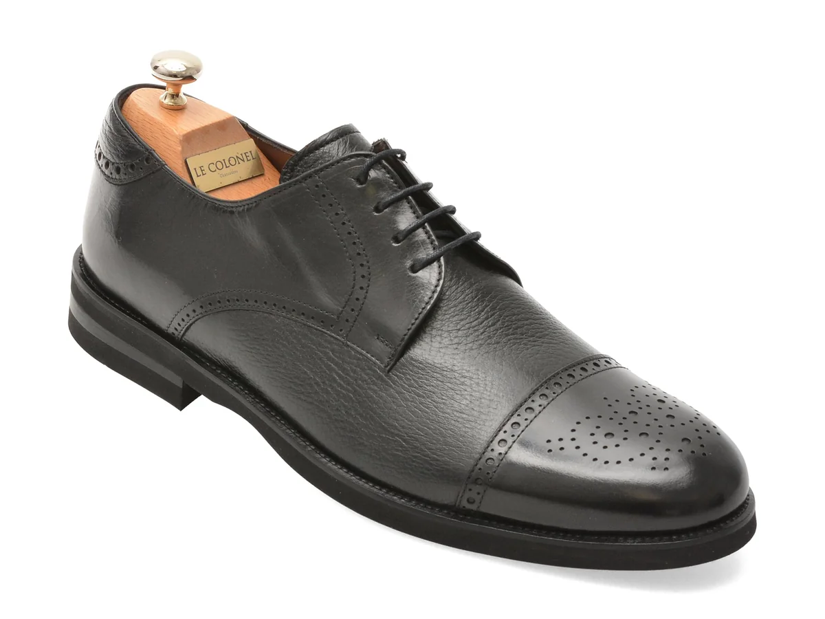 Pantofi Eleganți Le Colonel Negri, 44725, Din Piele Naturala