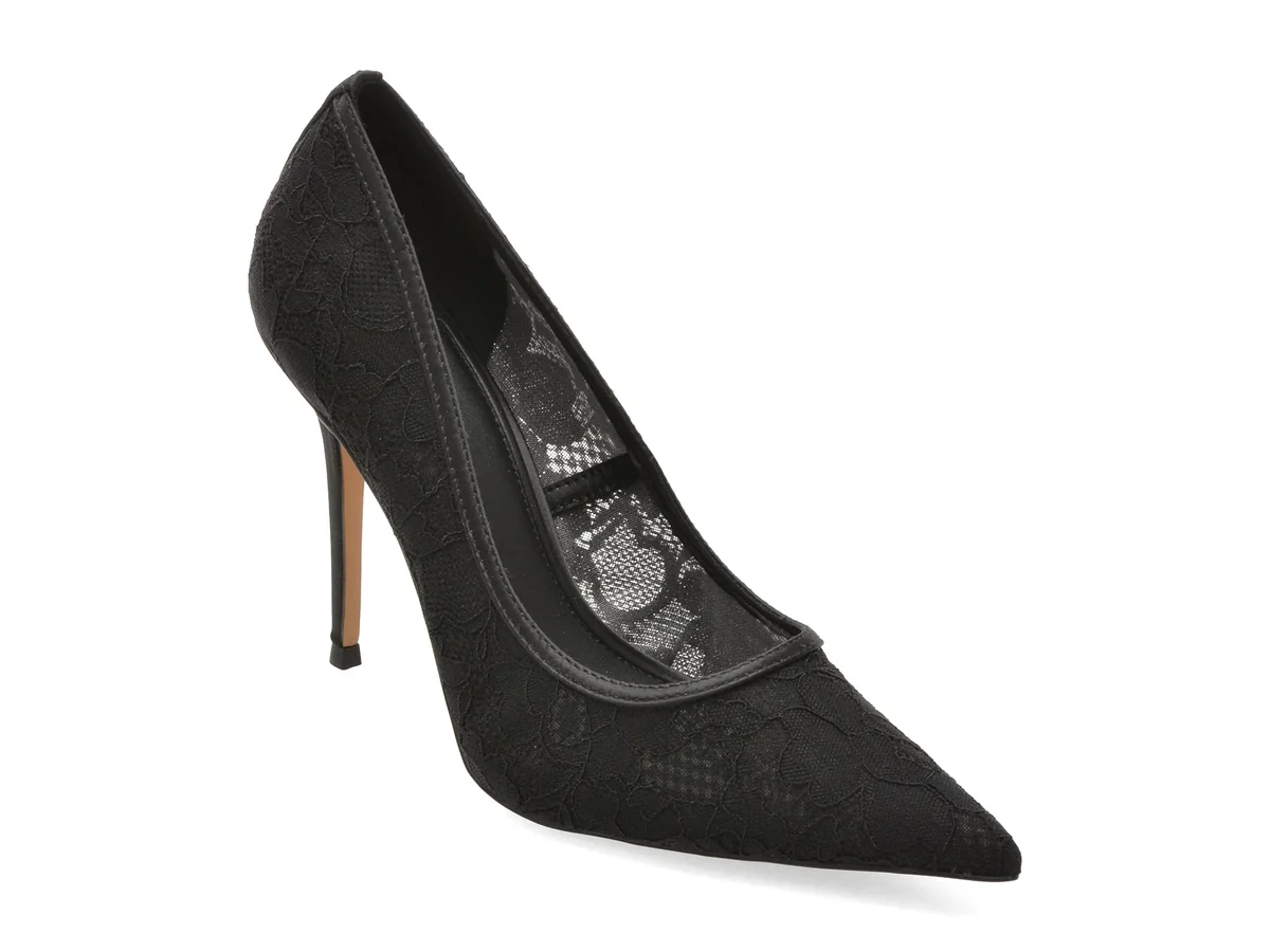 Pantofi Eleganți Aldo Negri, Starrla 001, Din Material Textil