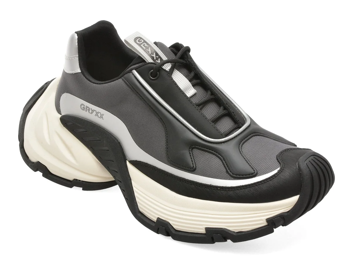 Pantofi Sport Gryxx Gri, 1230, Din Material Textil