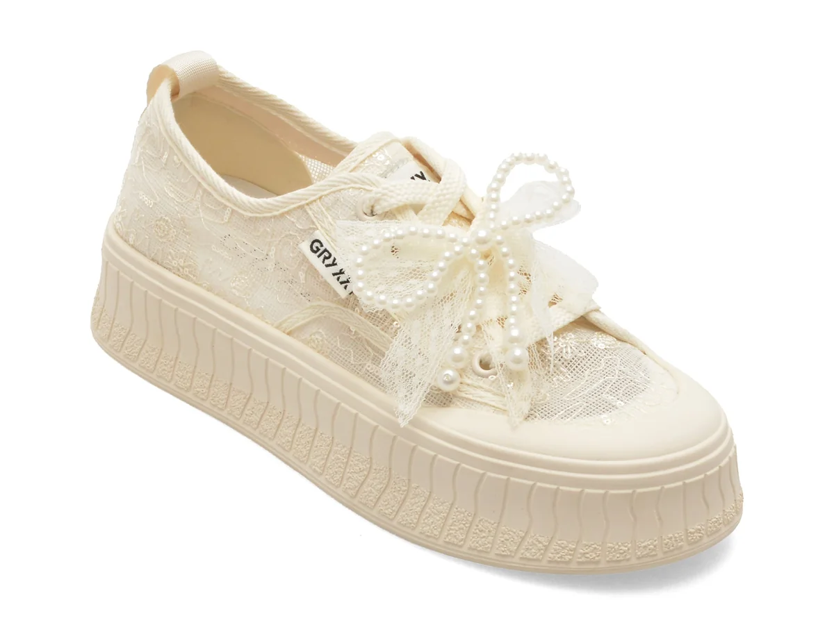 Pantofi Gryxx Albi 278 Din Material Textil