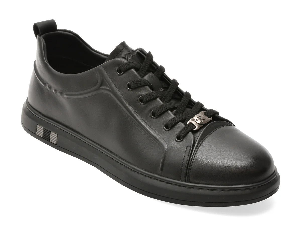 Pantofi Sport Gryxx Negri, 5623, Din Piele Naturala