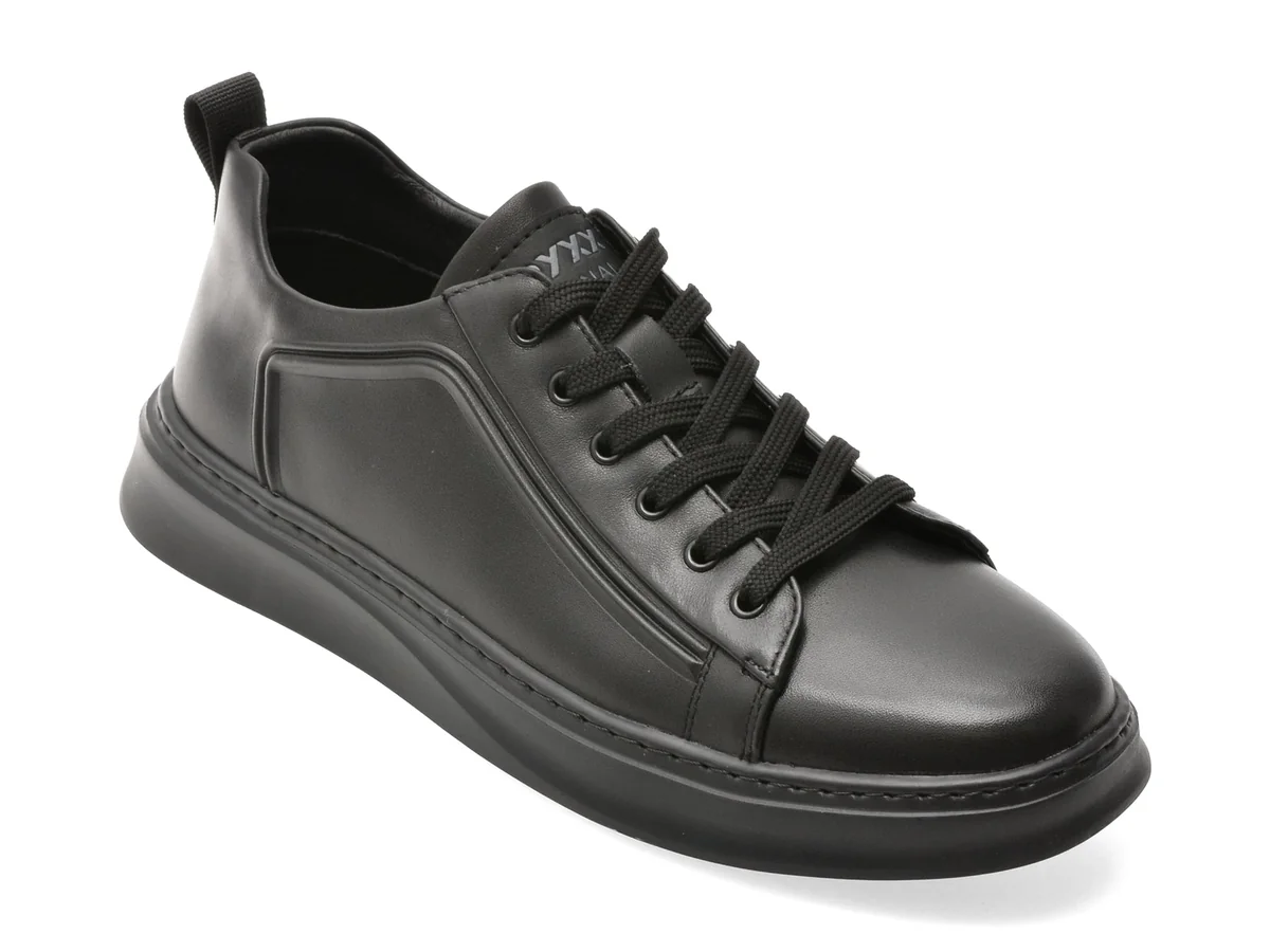 Pantofi Sport Gryxx Negri, 300166, Din Piele Naturala