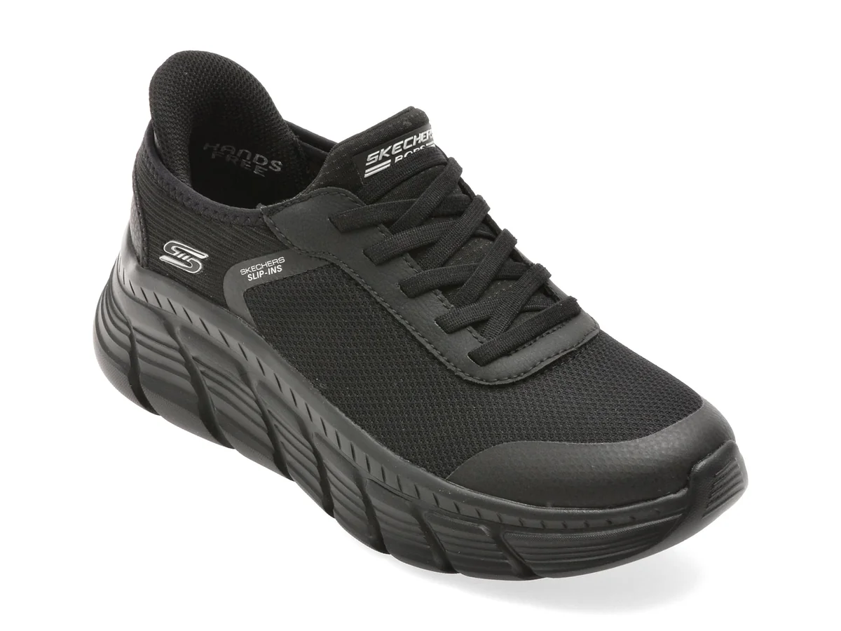 Pantofi Sport Skechers Negri, Bobs B Flex Hi, Din Material Textil