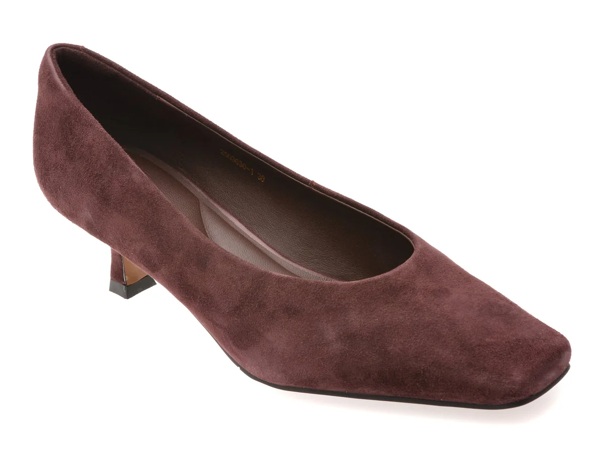 Pantofi Eleganti Epica Visinii, 3630, Din Piele Întoarsă