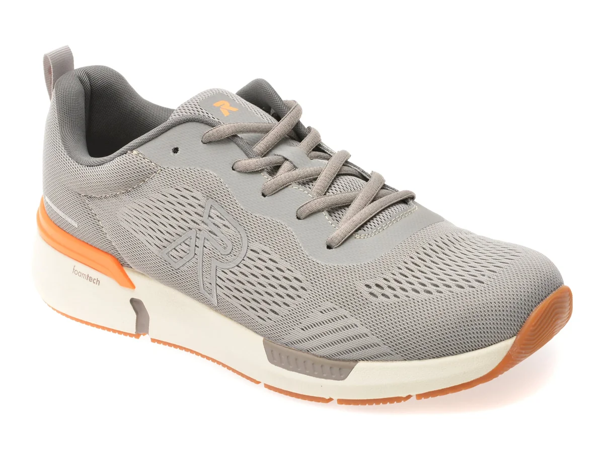 Pantofi Sport Rieker Gri, U1404, Din Material Textil