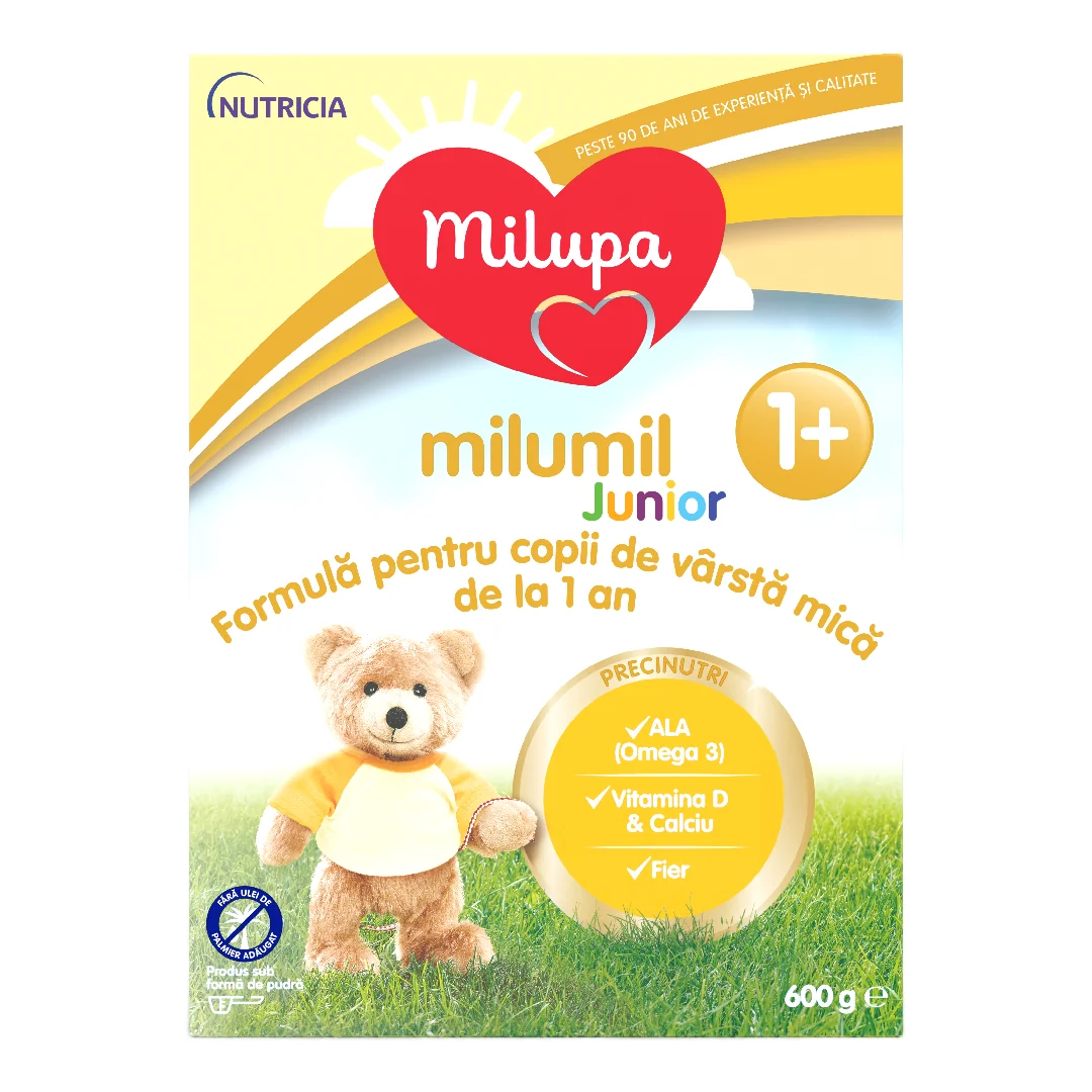 Formula de lapte Milumil Junior, 1 an+, 600 g, Milupa