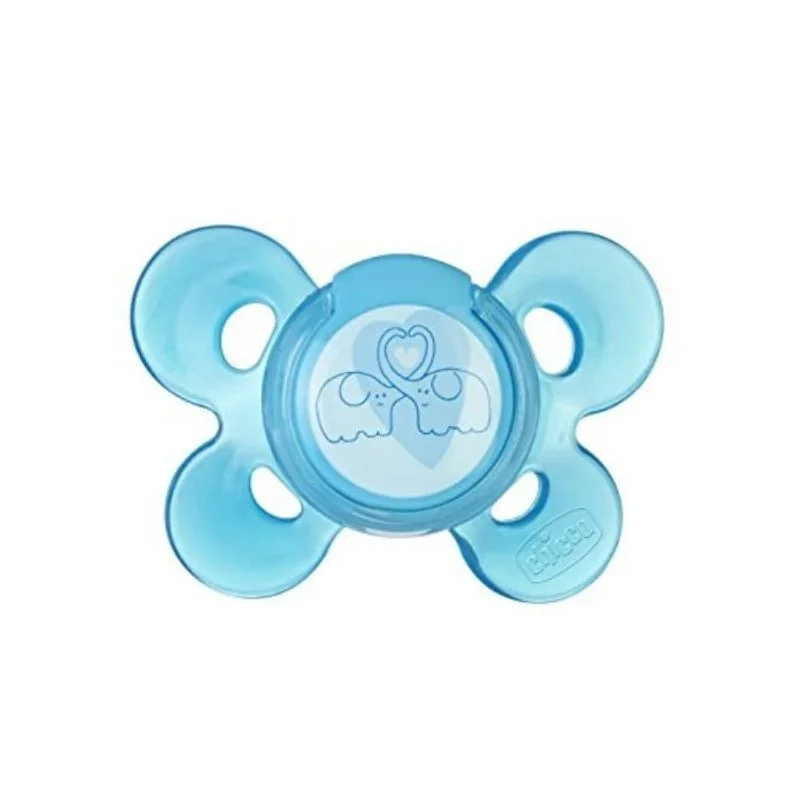 Suzeta silicon, forma anatomica, 6-12 luni, bleu Physio Comfort, Chicco