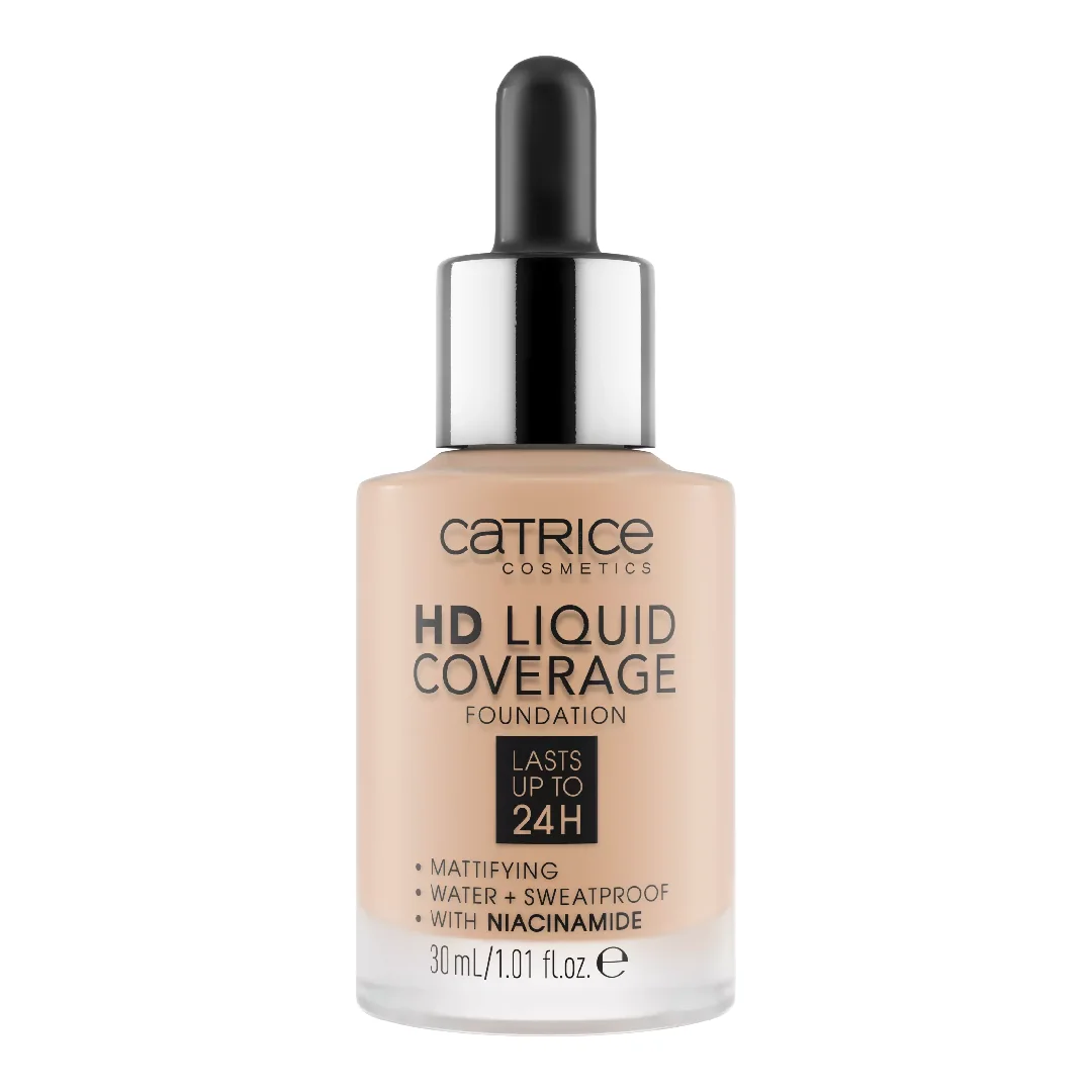 Fond de ten HD Liquid Coverage, 030 Sand Beige, 30 ml, Catrice