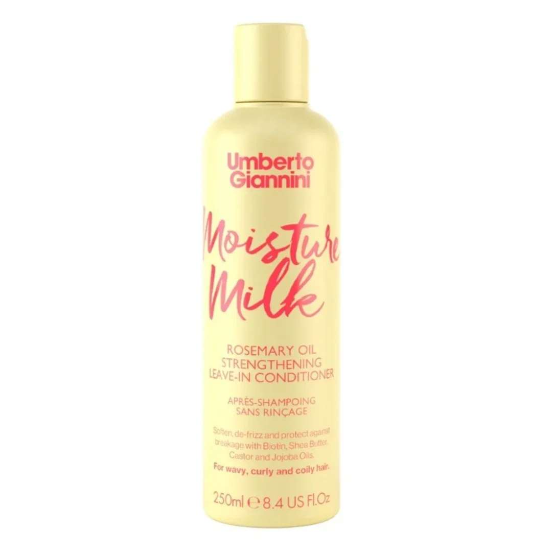 Balsam leave-in fortifiant cu ulei de Rozmarin Moisture Milk Strong Curls, 250ml, Umberto Giannini