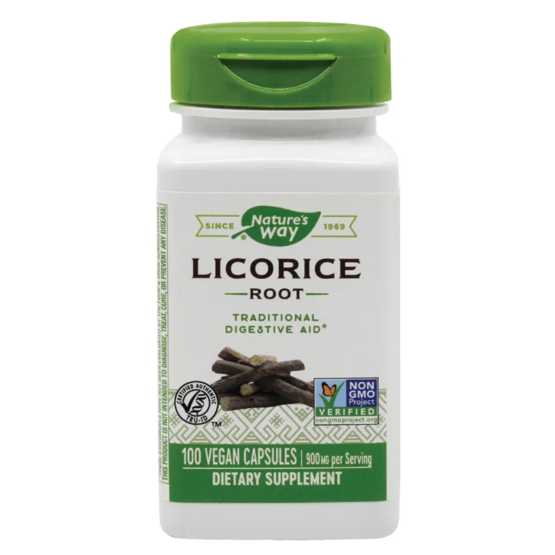 Secom Licorice (Lemn dulce) 450mg, 100 capsule vegetale