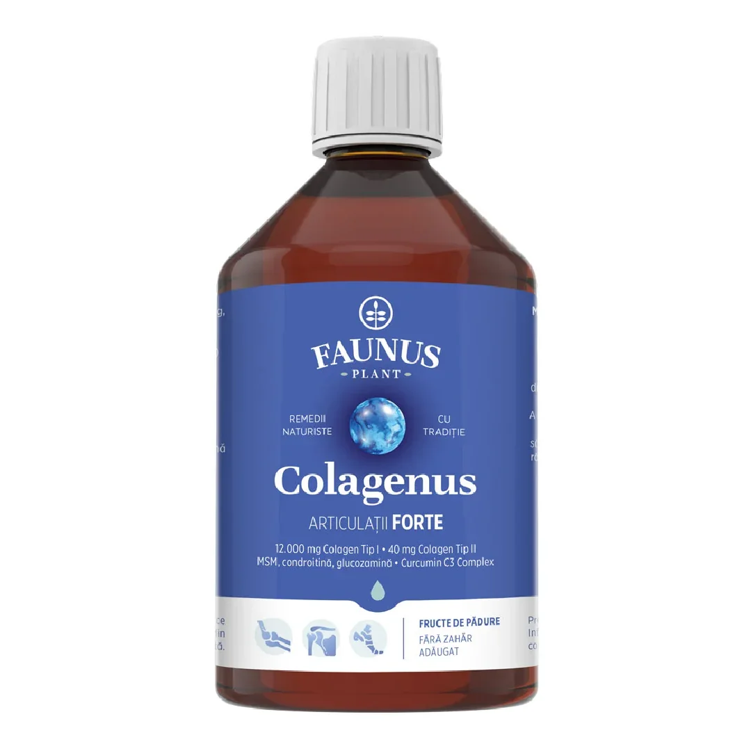 Colagen hidrolizat Colagenus Articulatii Forte, 500 ml, Faunus Plant