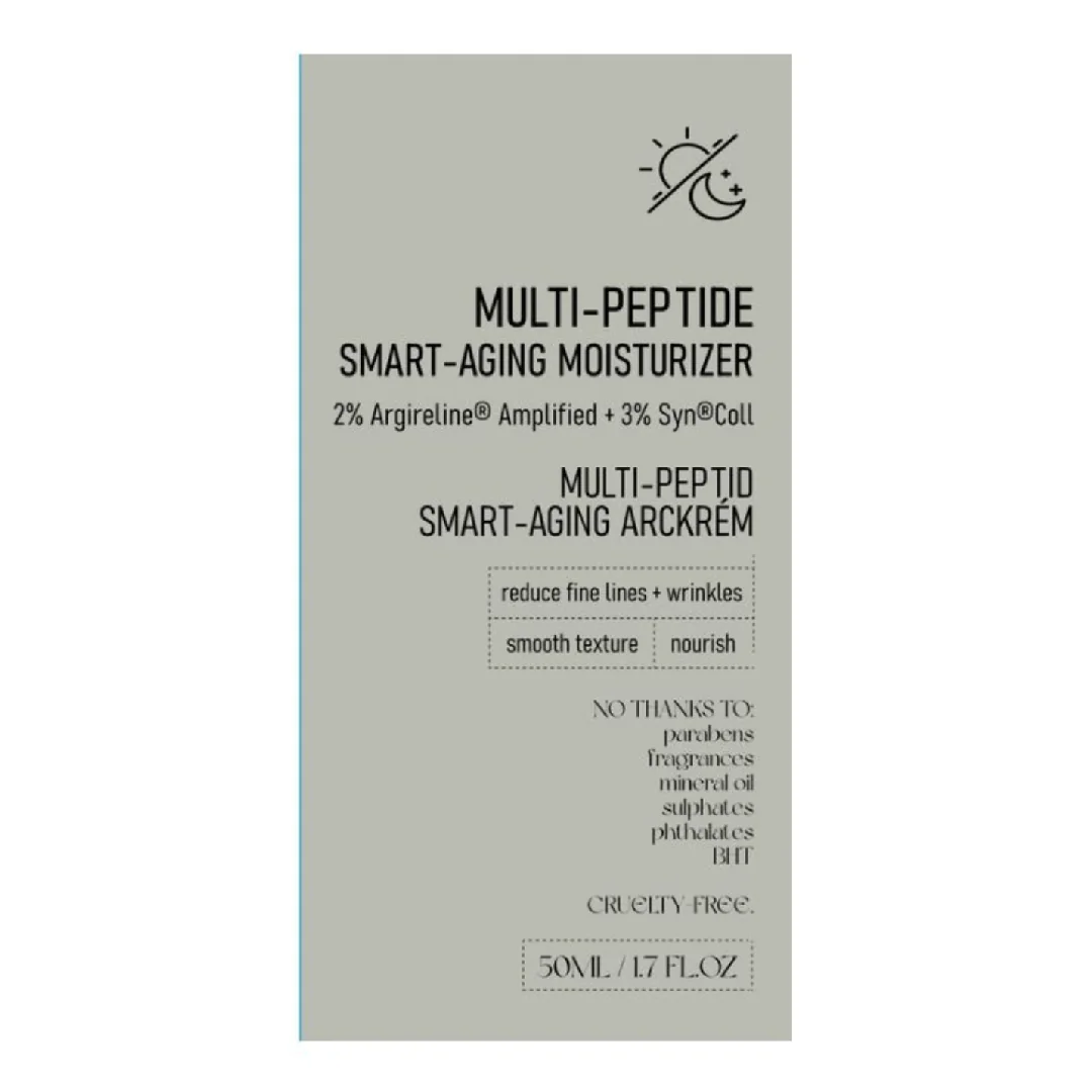 Crema hidratanta anti-imbatranire Smart Aging Multi-Peptide, 50 ml, Nerds