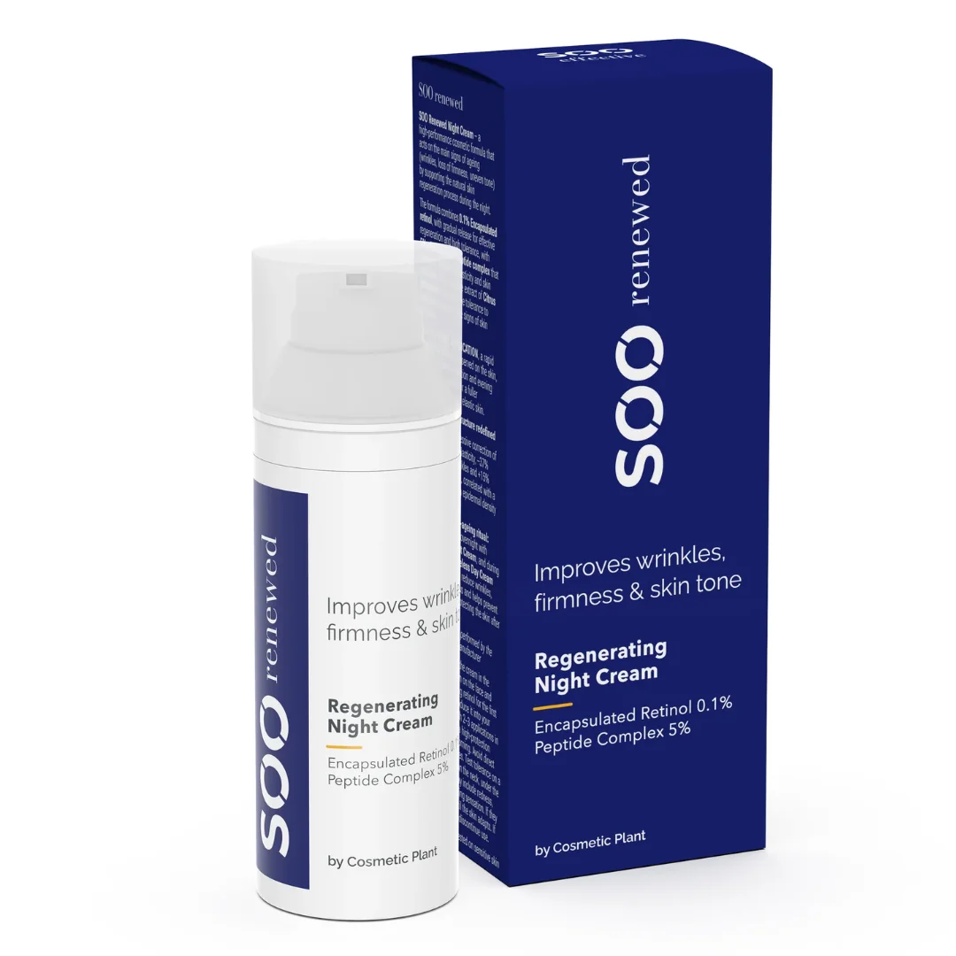 Cremă de noapte regeneratoare cu retinol Soo Renewed 50ml, Cosmetic Plant