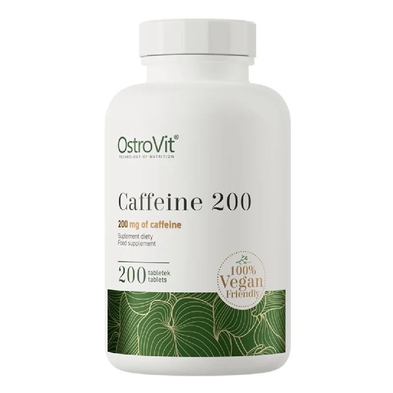 Caffeine, 200 mg, 200 tablete, OstroVit