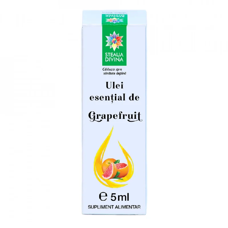 Ulei esential de Grapefruit, 5ml, Steaua Divina