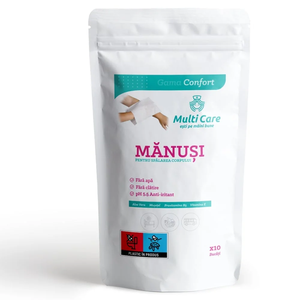 Manusi Pentru Spalarea Corpului, Multi Care Confort, 10 Bucati