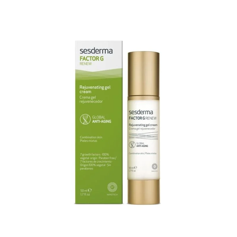 Gel Crema Contur Pentru Față Și Gât Factor G Renew, 50 Ml, SESDERMA