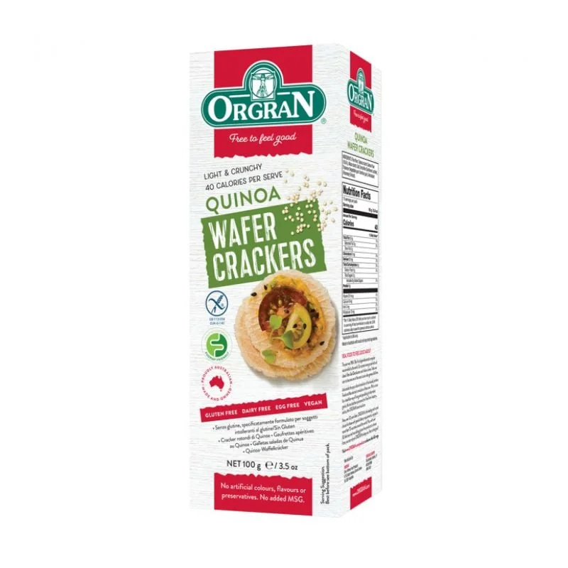 Crackers Din Quinoa Fara Gluten 100g, ORGRAN
