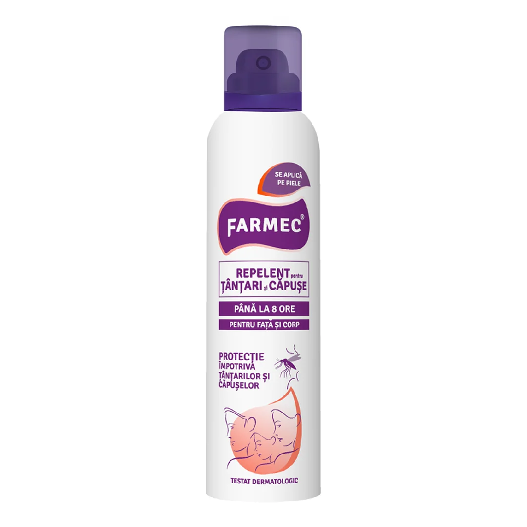 Repelent Pentru Țânțari Și Căpușe, 150ml, Farmec