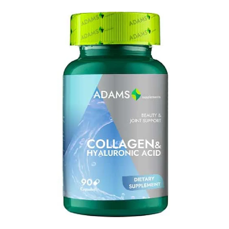 Collagen Si Acid Hialuronic, 90 Capsule, Adams