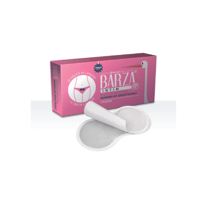 Plasturi Impotriva Durerilor Menstruale, Barza, 3 Buc