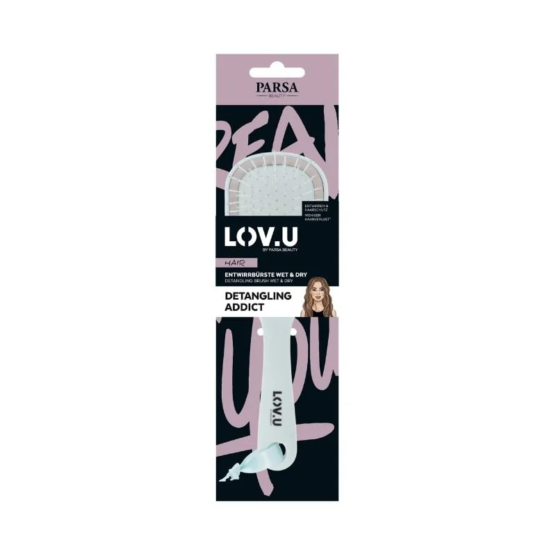 Perie De Descurcat Mica Lov.U, Wet&Dry, Menta, 1 Bucata, Parsa