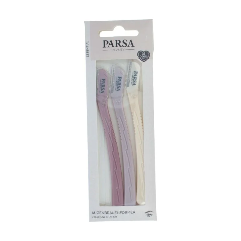 Trimmer Sprânceâe Și Par Facial, Colorat, 3 Bucăți, Parsa