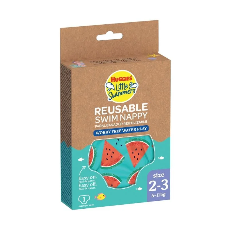 Scutec Chilotel Baie Refolosibil, Watermelon, Nr. 2-3, 5-11 Kg, 1 Bucata, Huggies