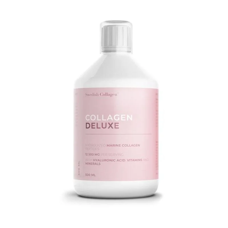 Colagen Marin Hidrolizat Lichid Cu 12.500 Mg Deluxe, 500 Ml, Swedish Collagen