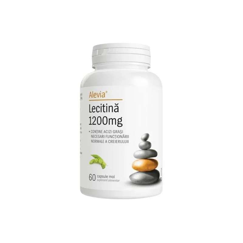 Lecitina 1200mg, 60 Capsule, Alevia