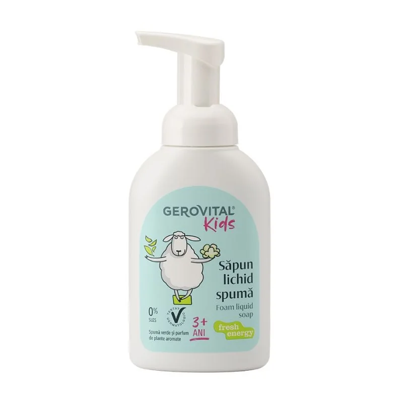 Sapun Lichid Spuma Fresh Energy, 300 Ml, Gerovital Kids