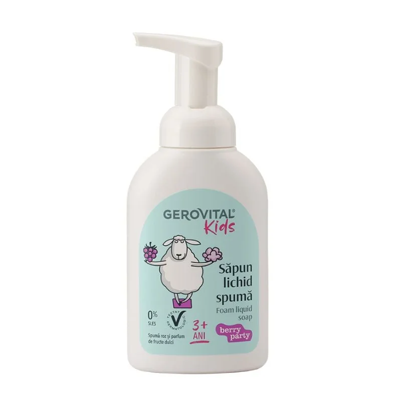 Sapun Lichid Spuma Berry Party, 300 Ml, Gerovital Kids