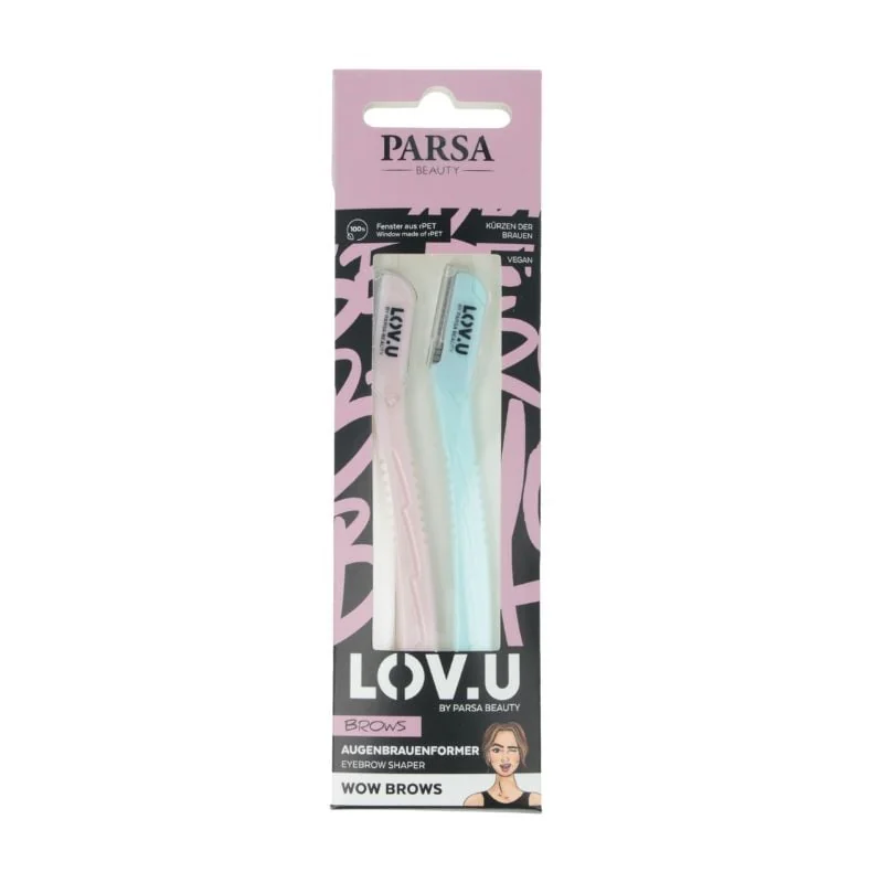 Trimmer Pentru Sprancene Si Fata Lov.u, 2 Bucati, Parsa