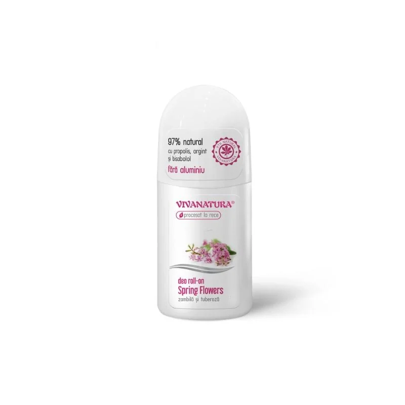 Deo Roll-On Natural Spring, 50 Ml, VivaNatura