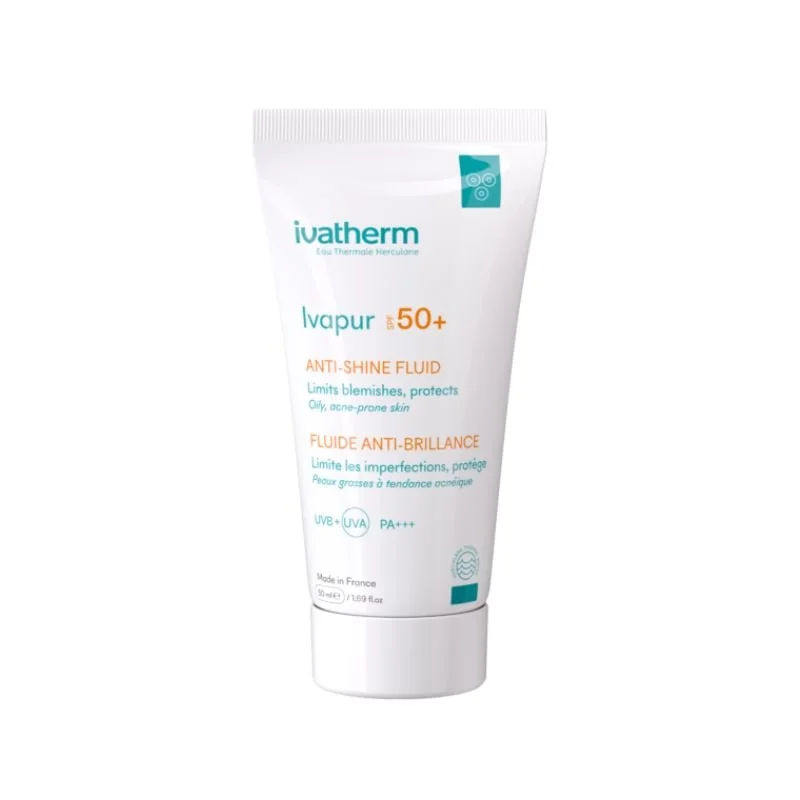Fluid Anti-Strălucire Cu Spf 50+ Ivapur, 50 Ml, Ivatherm