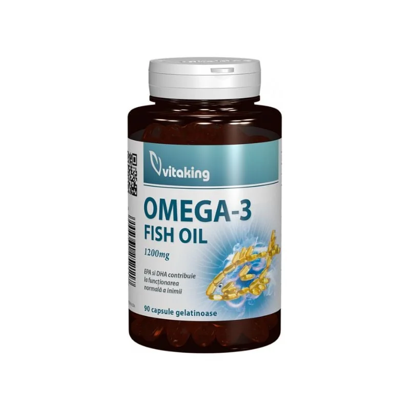 Omega 3 Ulei De Preste 1200 Mg, 90 Capsule, Vitaking