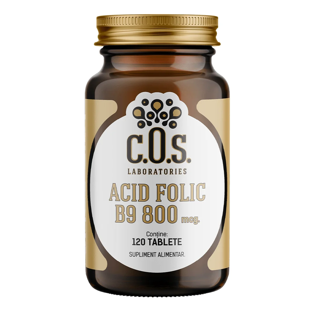 Acid Folic B9 800mcg, 120 Tablete, Cos Laboratories