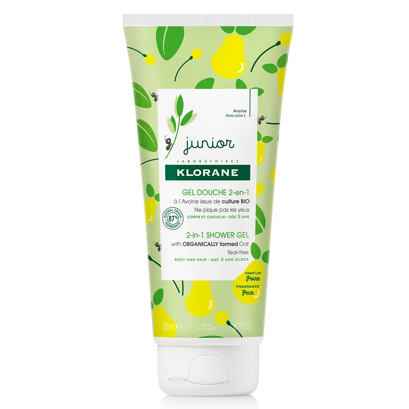 Gel De DUS Par Si Corp Cu Aroma De Pere, Junior, 200ml, Klorane