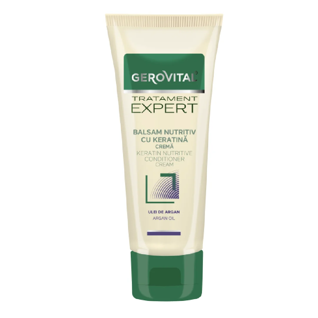 Balsam Nutritiv Cu Keratina Cremă, Tratament Expert, 150 Ml, Gerovital