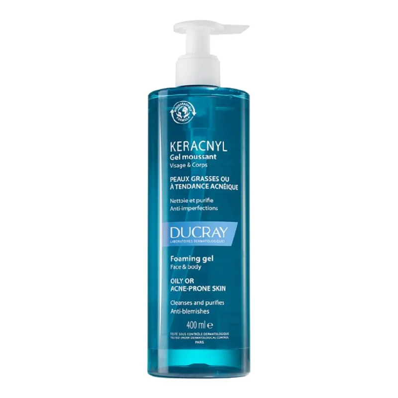 Gel De Curatare Anti Acnee Keracnyl, 400 Ml, Ducray