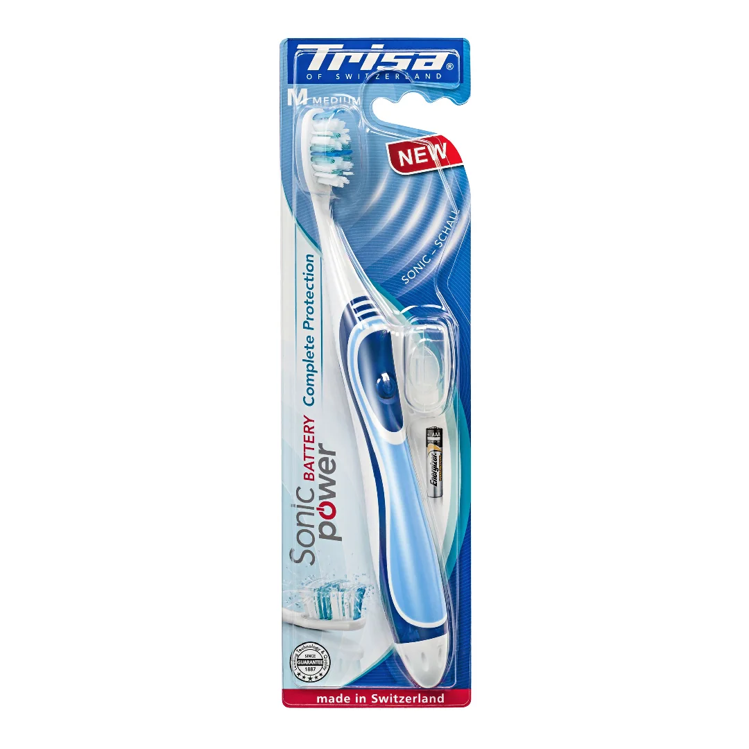 Periuta De Dinti Electrica Sonic Power Battery Pro Interdental, Medium, Trisa