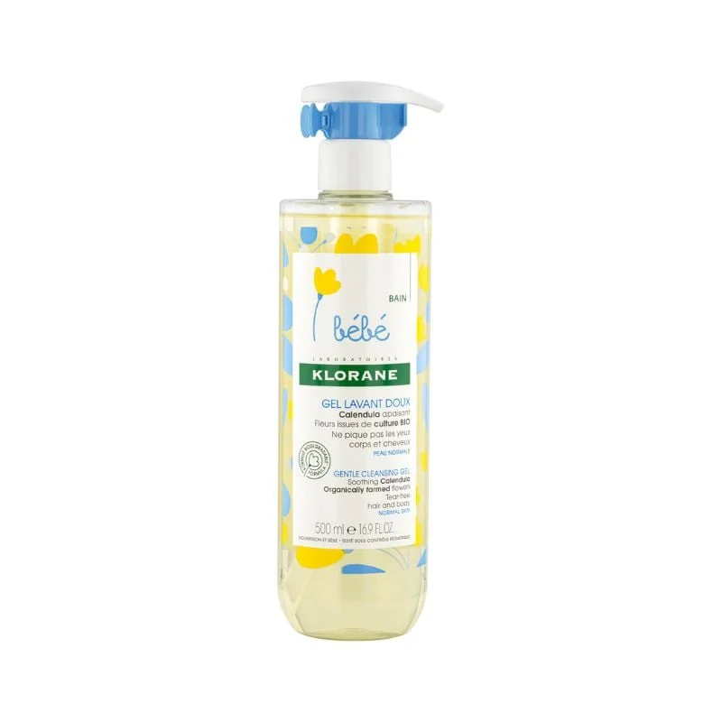 Gel Spumant Pentru Par Și Corp, 500 Ml, Klorane Bebe