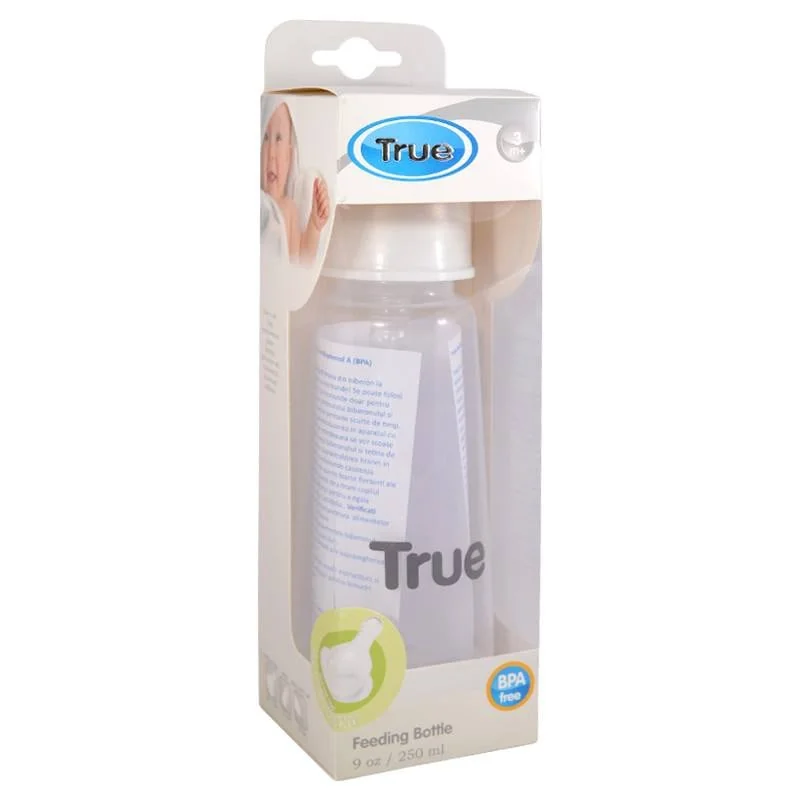 Biberon 250 Ml Cu Tetina Silicon 3+ Și Capac Lapte TR101-02