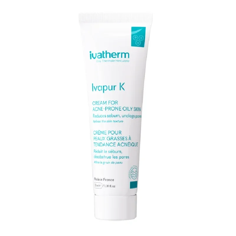 Crema Pentru Ten Gras Cu Tendință Acneică Ivapur K, 30 Ml, IVATHERM