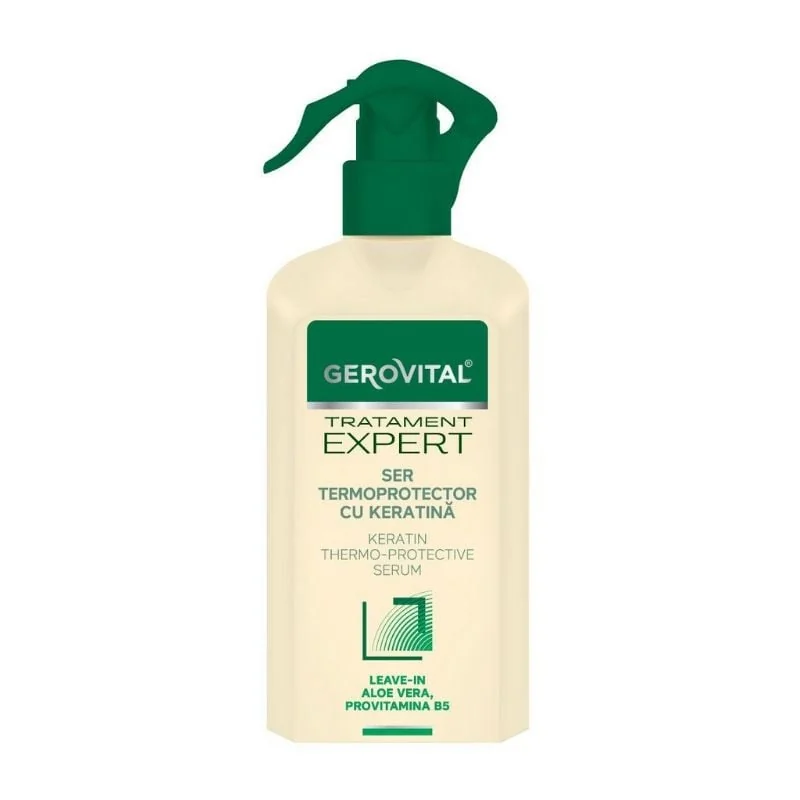 Ser Termoprotector Cu Keratina Tratament Expert, 150 Ml, Gerovital