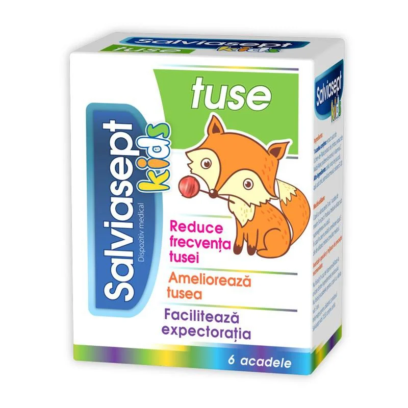 Salviasept Kids Tuse, 6 Acadele
