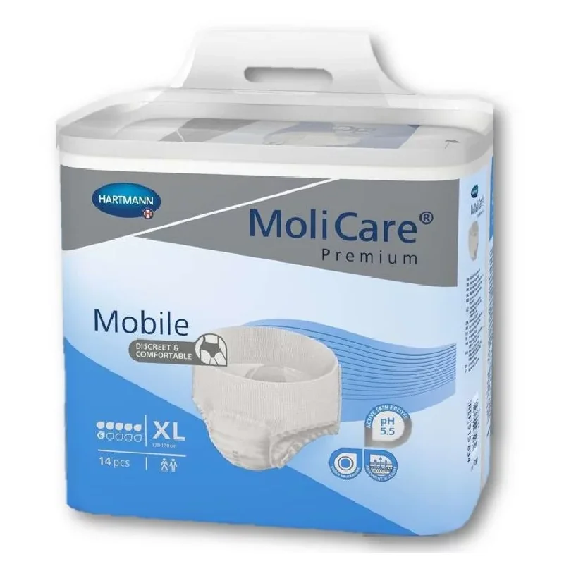 Slip Pentru Incontinență Urinară Xl Molicare Mobile, 14 Bucăți, Hartmann